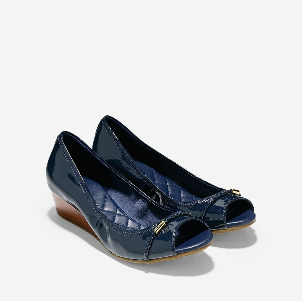 53% OFF! Cole Haan Tali Grand Open Toe Wedge